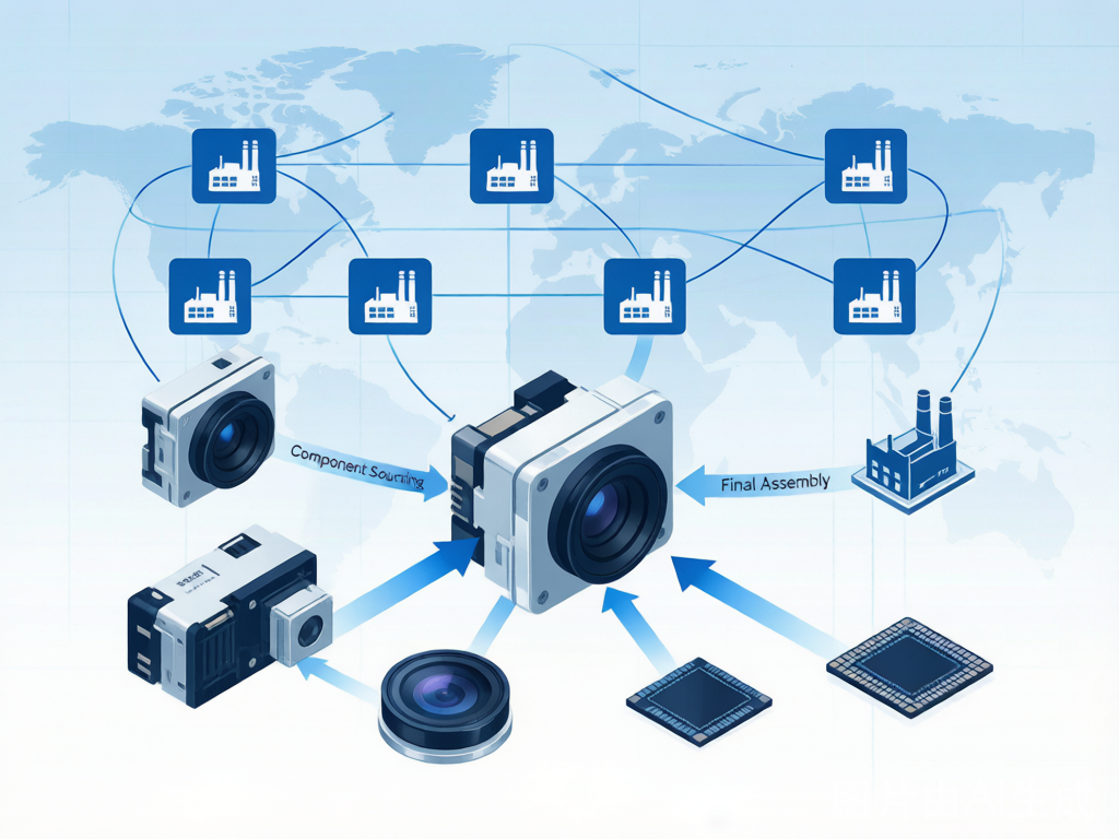 Camera module supply chain risk management diagram