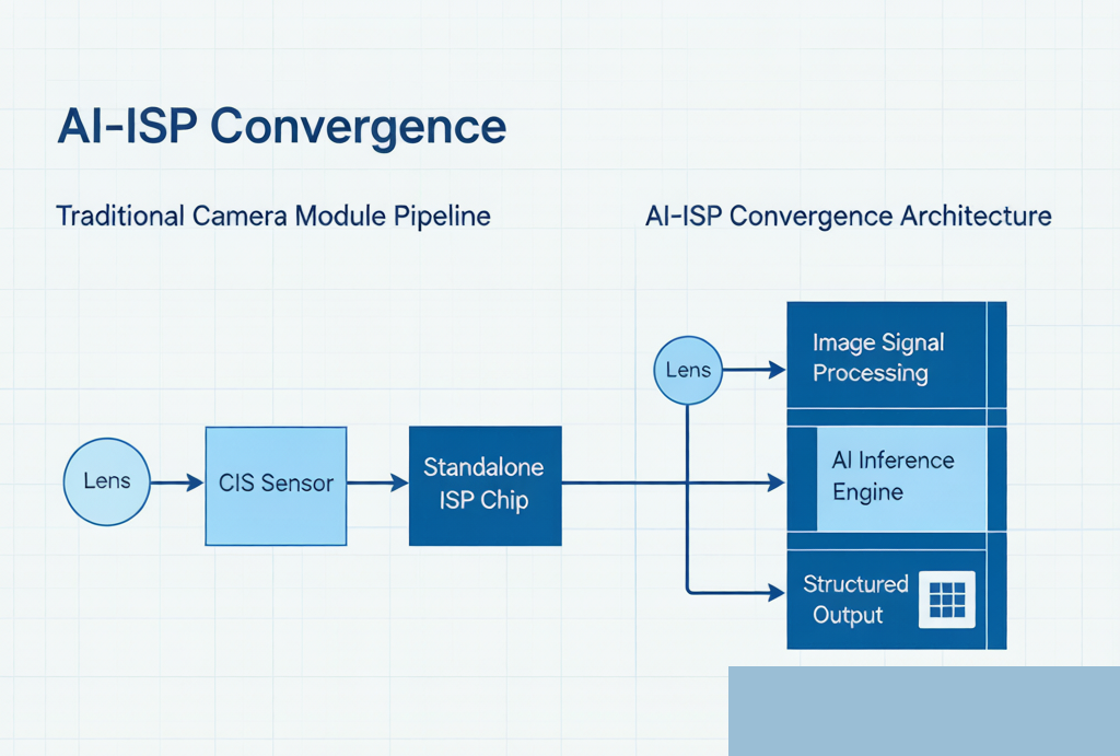 AI-ISP convergence architecture diagram